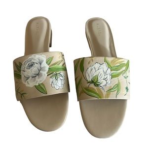 Alepel Handpainted Floral Slides